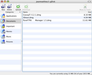 gDisk screenshot